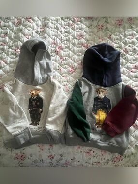 Ralph Lauren Kids Polo Bear Hoodies. in 24 months and 2T